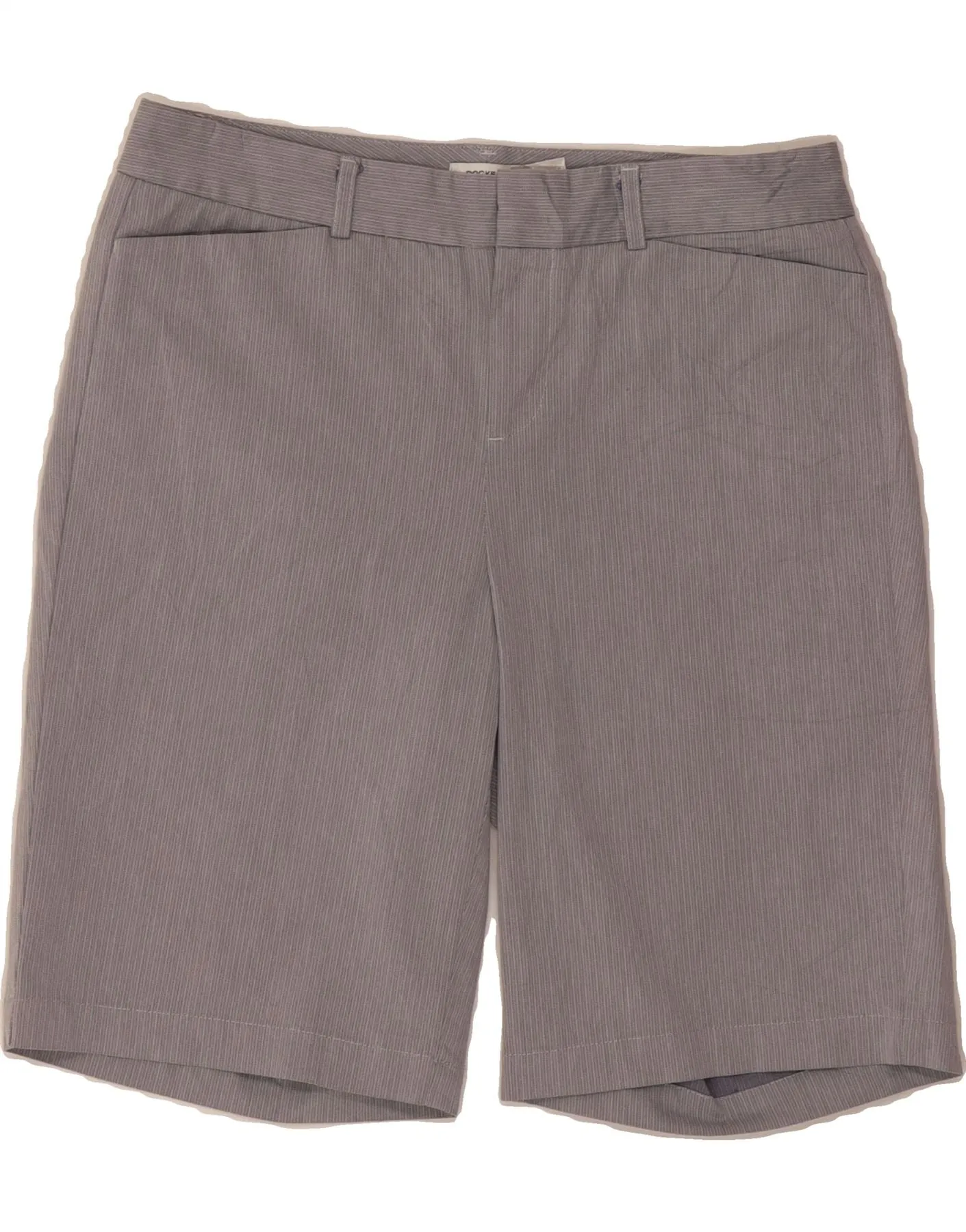 Subtle Details Breathable fabric DOCKERS Womens Casual Shorts US 8 Medium W30 Grey Pinstripe Cotton