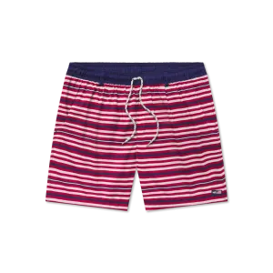 Sporty Look Outdoor Recreation Dockside Swim Trunk - Stripes