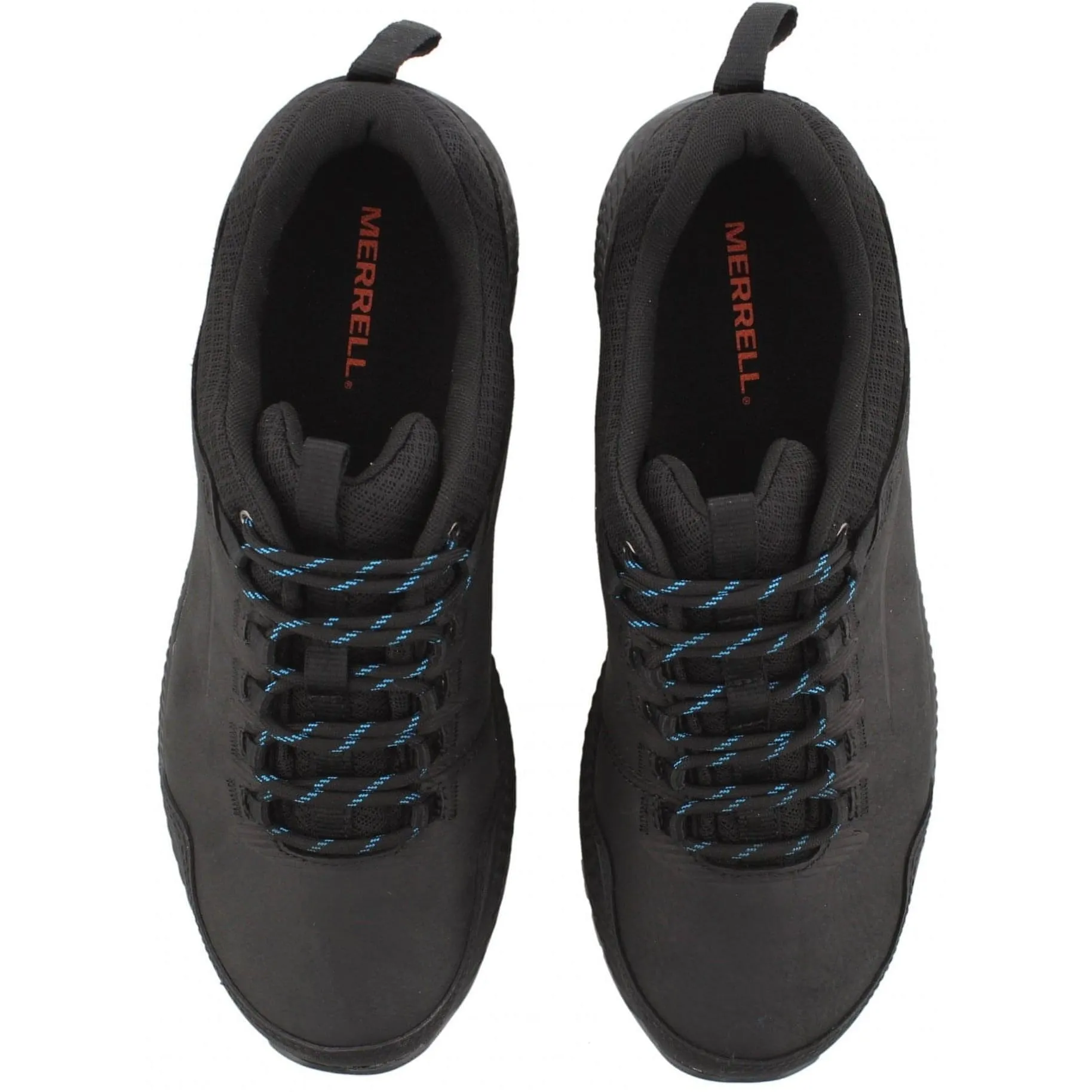 Foot Protection Technology Trail Comfort Fit Merrell Forestbound Mens Walking Shoes - Black