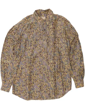 Creative Professional ANGELO LITRICO Mens Shirt Size 39/40 Medium Multicoloured Paisley Silk