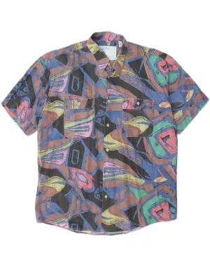 VINTAGE Mens Shirt Size 41/42 Large Multicoloured Cotton All-day Comfort Non Irritating Tags