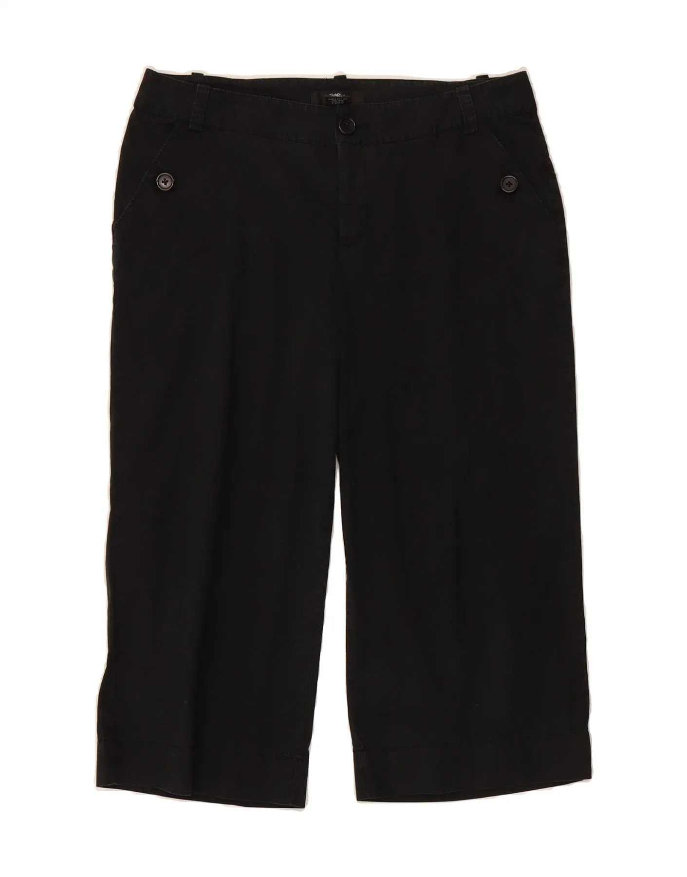 MOSSIMO Womens Bermuda Shorts US 8 Medium W32 Black Cotton No Bulk Layering System