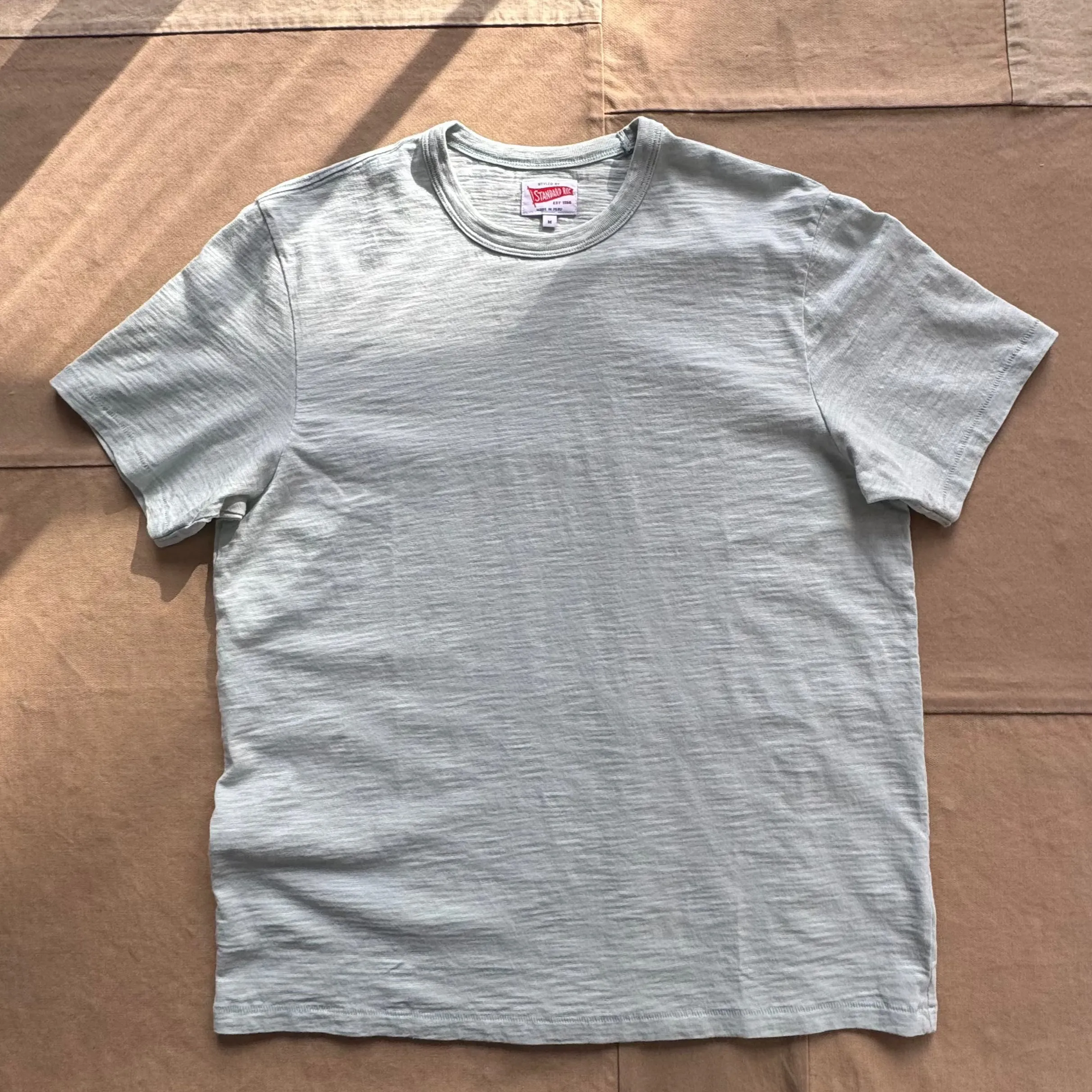 Short Sleeve Slub T-shirt, Schooner Blue Outdoor Trend