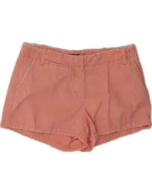 J. CREW Womens Low Fit Low Waist Chino Shorts US 6 Medium W32  Pink Cotton Anti Static Fabric