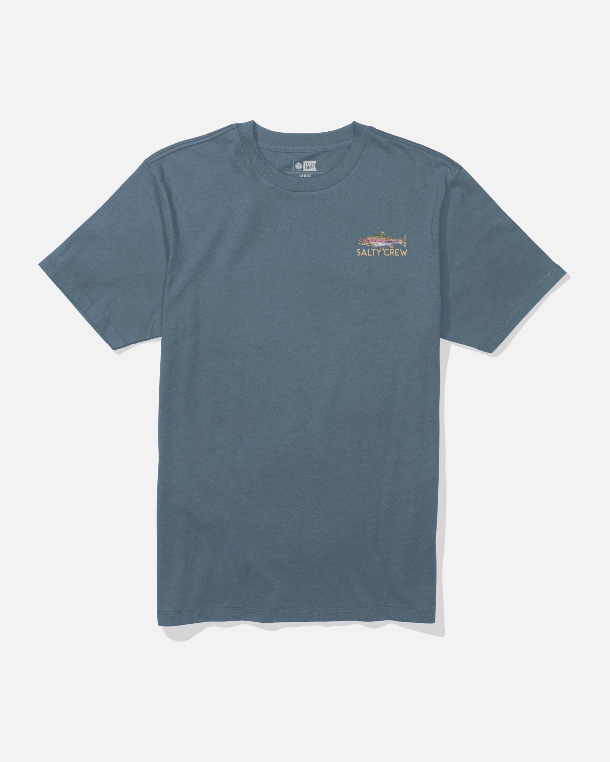 Trendy Design loose but not baggy Trout Mount Tee - Slate