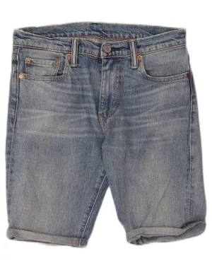LEVI'S Mens 512 Denim Shorts W29 Medium Blue Abrasion Dispersing Weave
