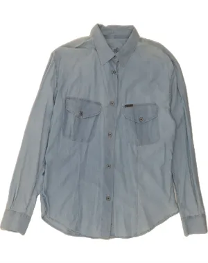 CALVIN KLEIN JEANS Womens Shirt UK 18 XL Blue Cotton Conference Appropriate