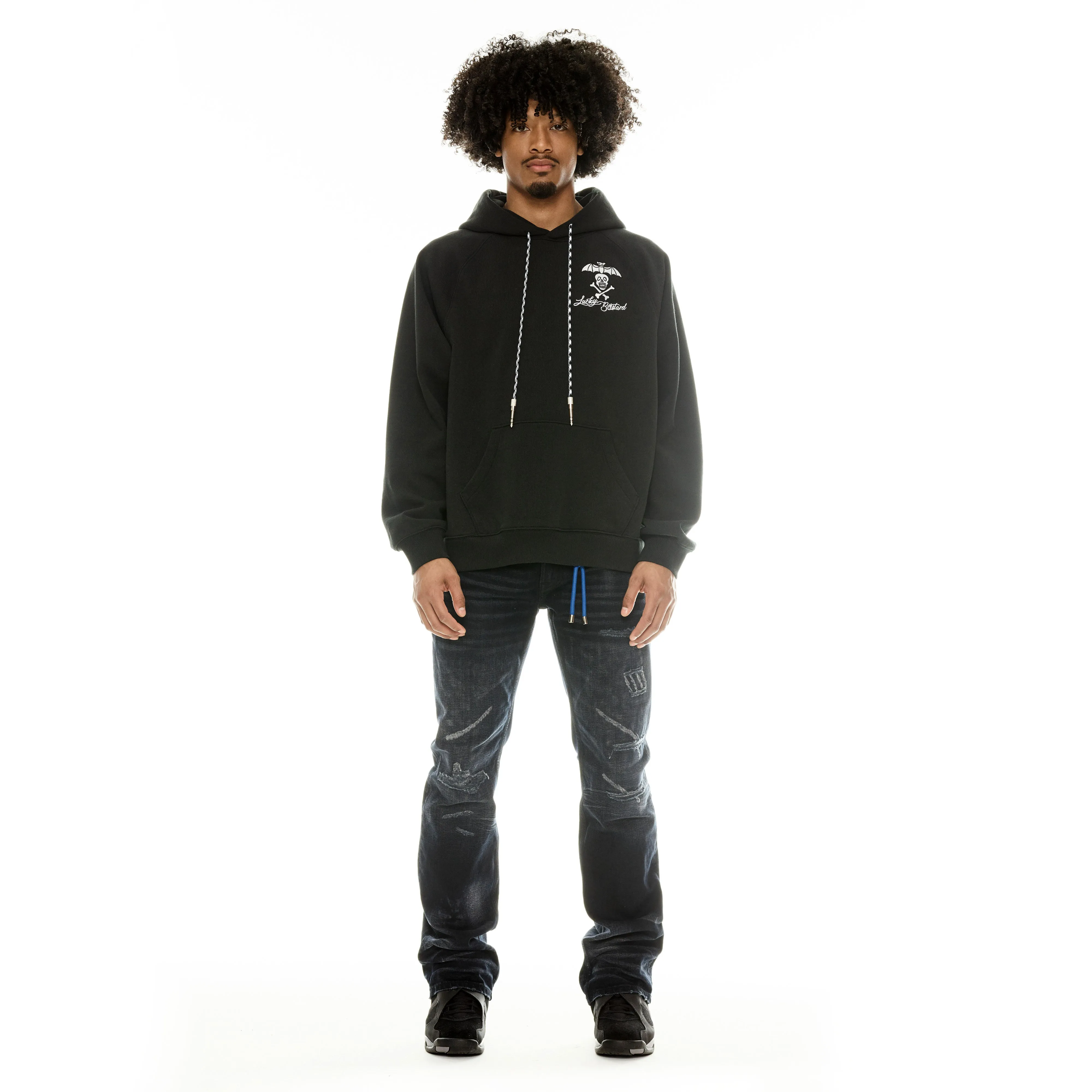 Couple Look Athlete Fit Festival Outfit On The Go Cult's Hagen Relaxed Jeans in Sapphire