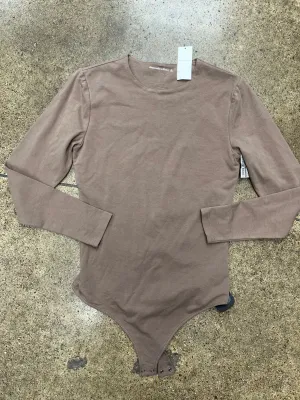 Bodysuit By Abercrombie And Fitch In Brown, Size:L orange bodysuit mesh bodysuit