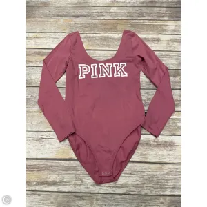 pink bodysuit Bodysuit By Pink In Pink & White, Size: L