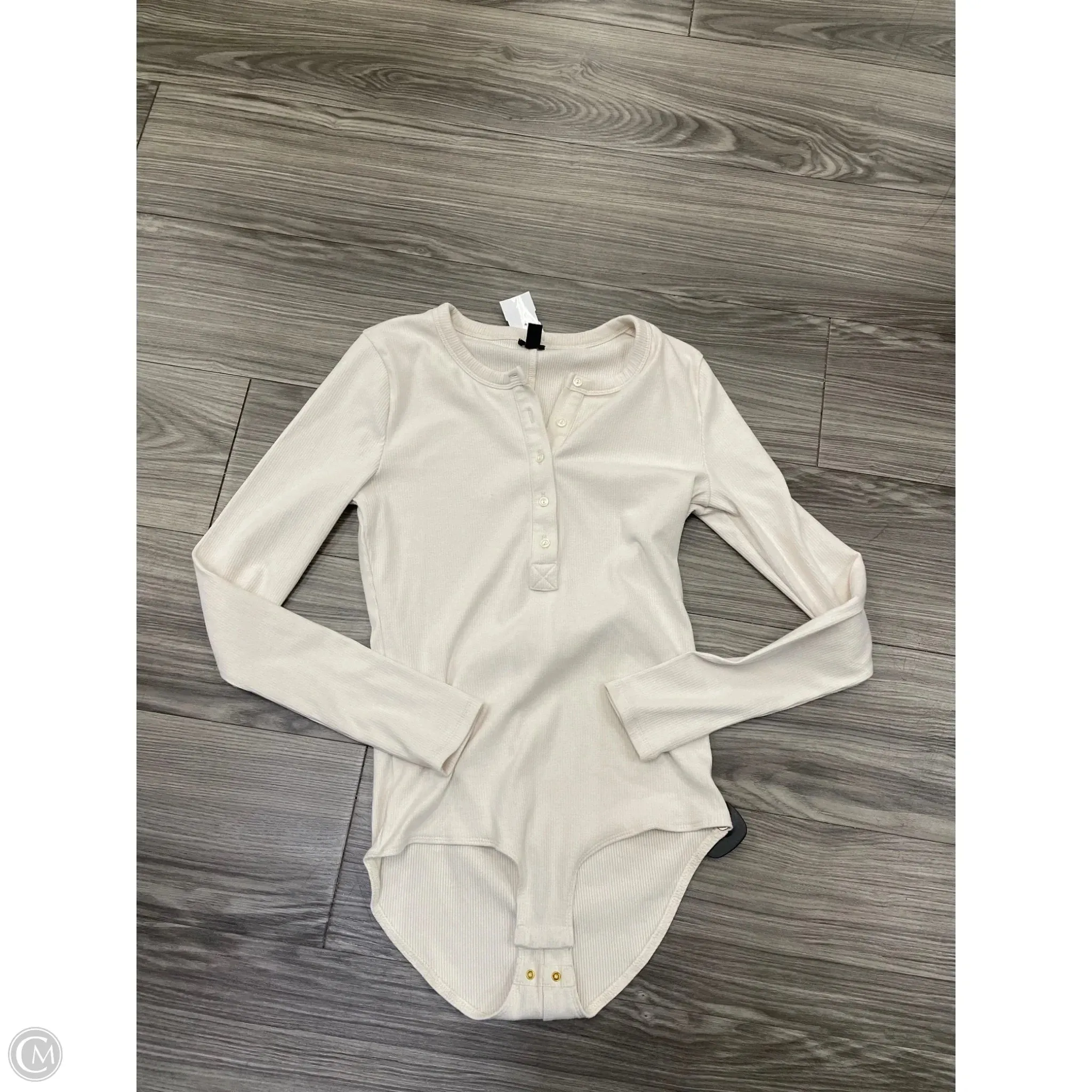 Bodysuit By J. Crew In Cream, Size: M navy bodysuit