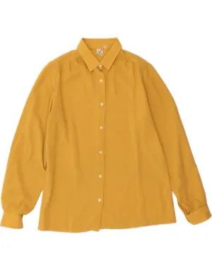 Sophisticated Style PRIMAVERA FIRENZE Womens Shirt UK 14 Medium Yellow Polyester