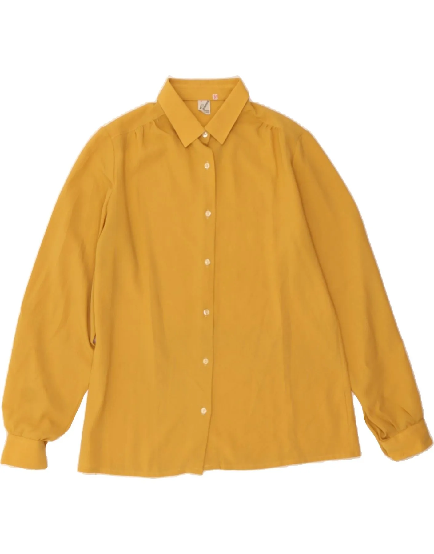 Sophisticated Style PRIMAVERA FIRENZE Womens Shirt UK 14 Medium Yellow Polyester