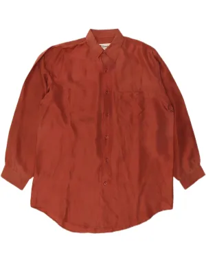 Smooth Seam Finish KENNINGTON Mens Shirt XL Maroon Silk
