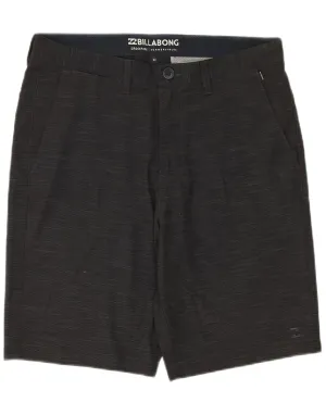 BILLABONG Mens Chino Shorts W32 Medium  Grey Striped Polyester formal shorts