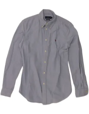 RALPH LAUREN Mens Custom Fit Shirt Medium Blue Cotton Pastel Shade