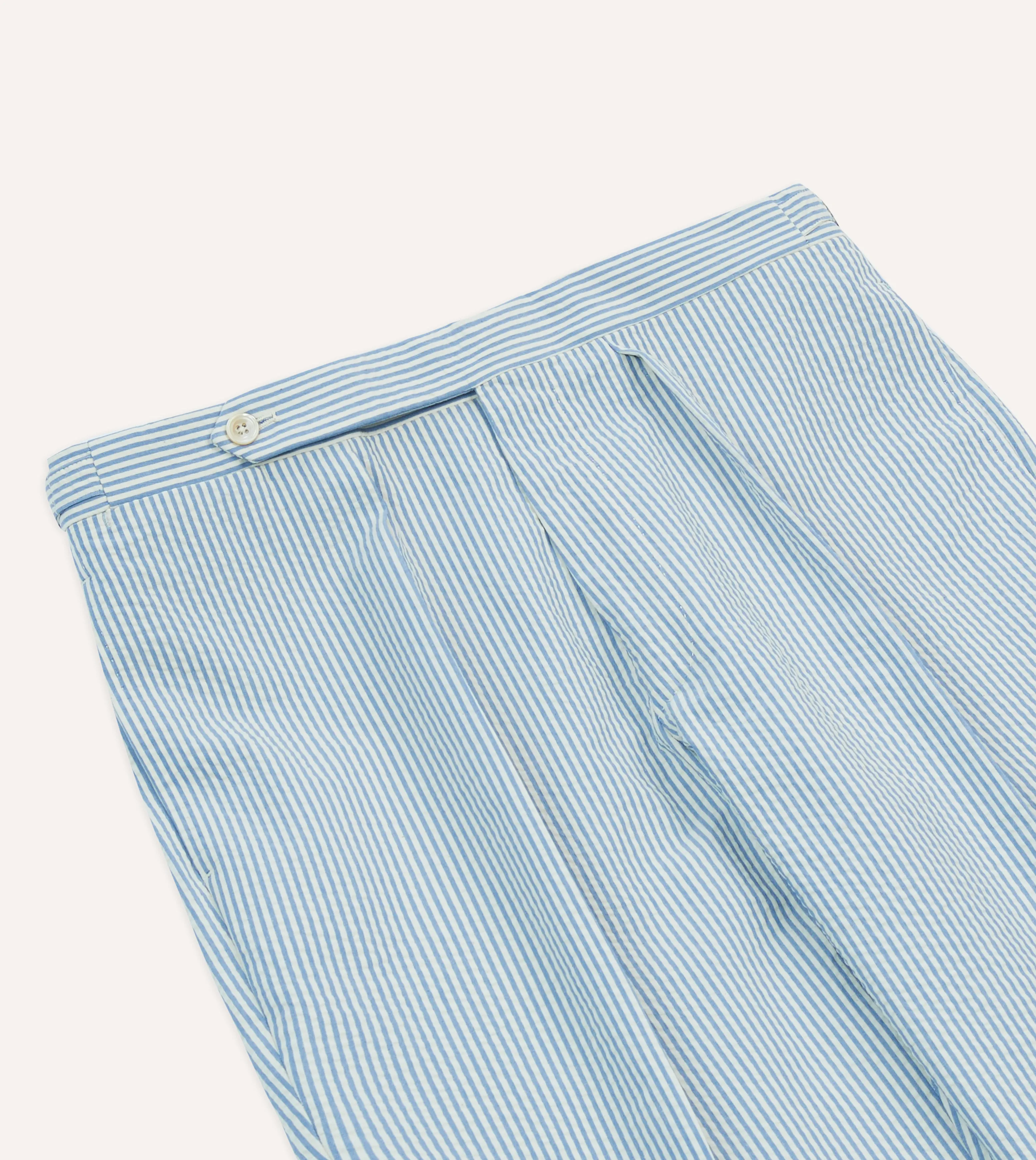 Seersucker Cotton Single Pleat Trouser Professional Wear Flex Knit Back Panel