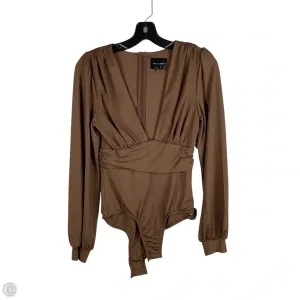 closet staple bodysuit Bodysuit By Line & Dot In Brown, Size: S