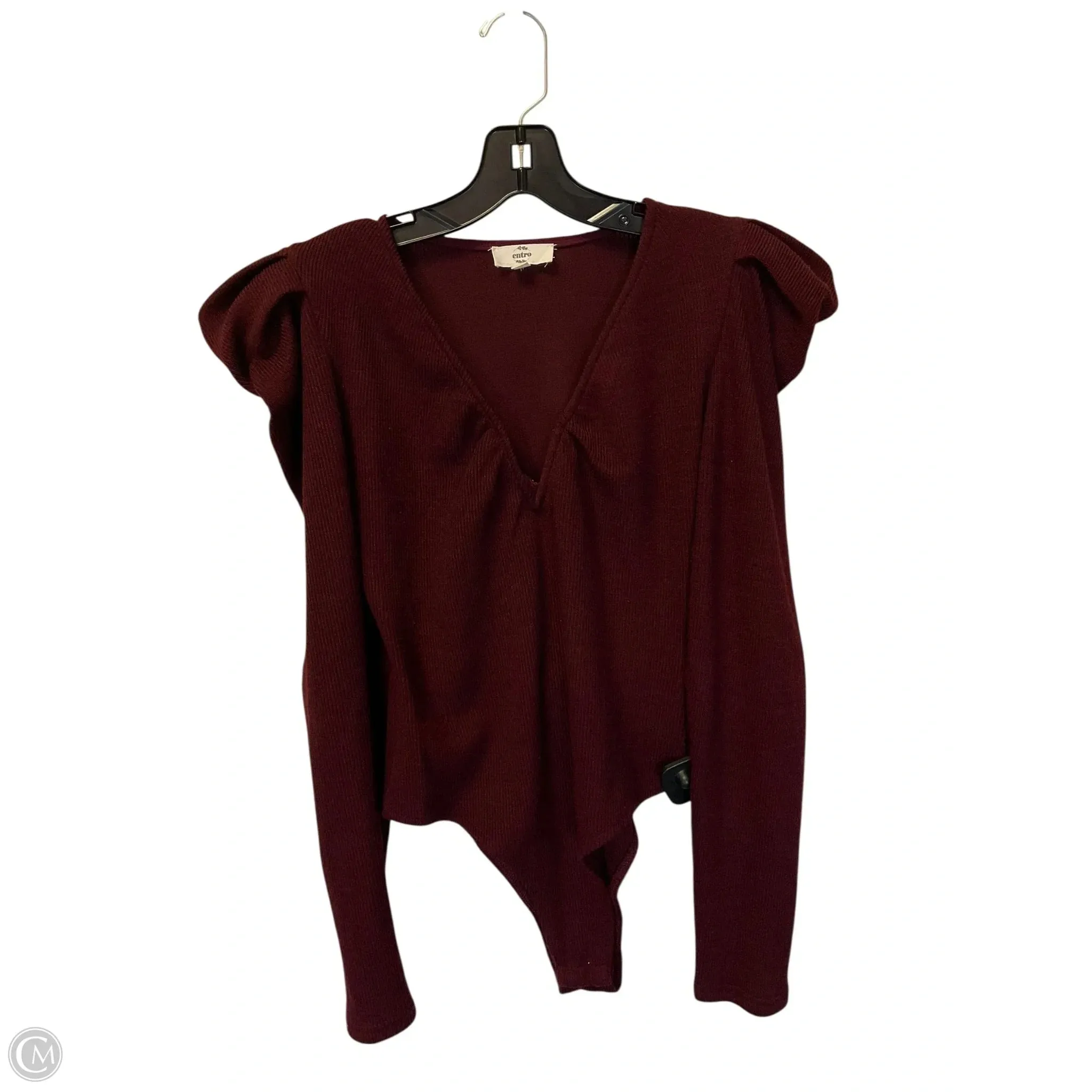 snake print bodysuit Bodysuit By Entro In Red, Size: M