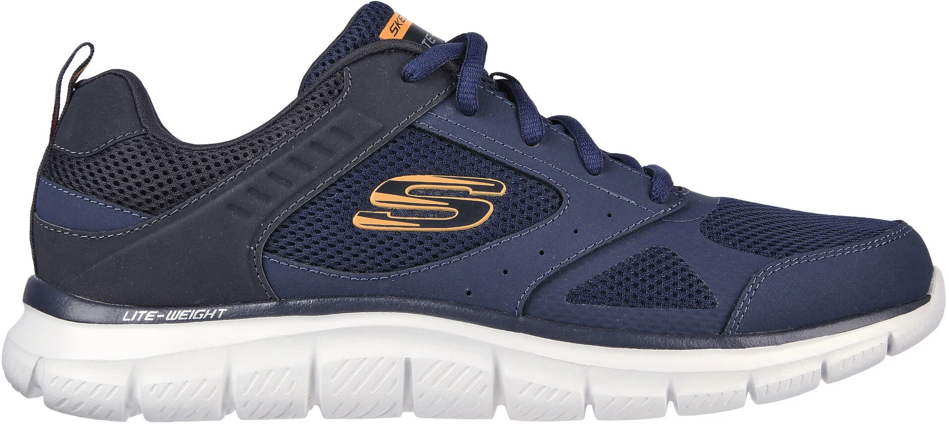 Breathable Use Eco Performance Skechers Track Syntac Mens Training Shoes - Blue