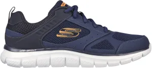 Breathable Use Eco Performance Skechers Track Syntac Mens Training Shoes - Blue