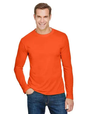 HighThreadCount Bayside BA5360 Unisex 4.5 oz., 100% Polyester Performance Long-Sleeve T-Shirt