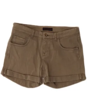 Graduation Ceremony Luxury Feel TRUSSARDI Womens Denim Shorts W29 Medium  Khaki Cotton