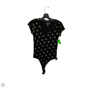 Bodysuit By Calvin Klein In Black, Size: Xs racerback bodysuit mom bodysuit