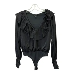 Bodysuit By Express In Black, Size:Xs green bodysuit