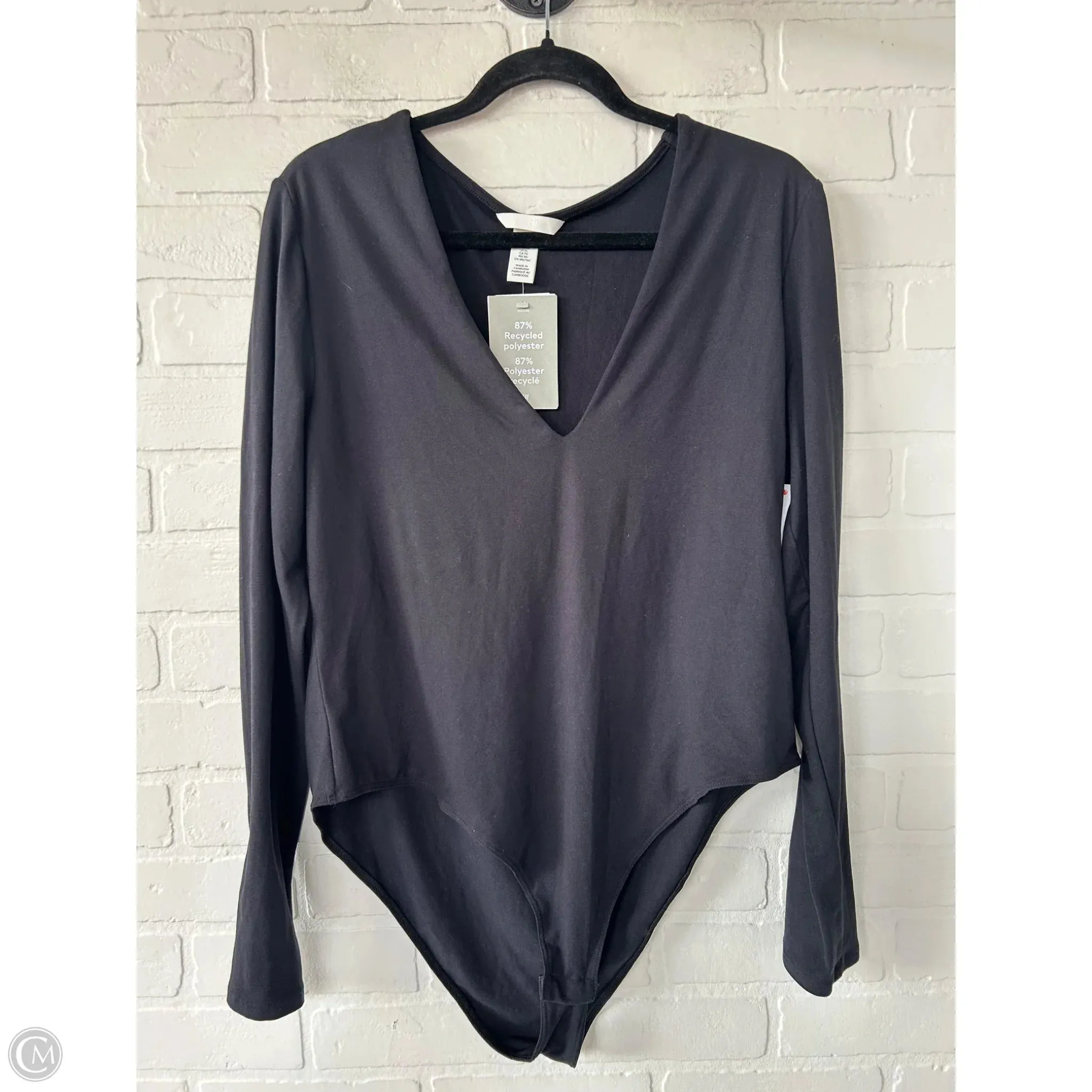 bodysuit with shorts Bodysuit By H&m In Black, Size: Xl