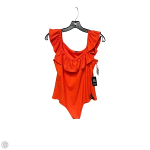 Bodysuit By Express In Orange, Size: M bodycon bodysuit