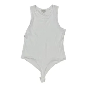 Bodysuit By Clothes Mentor In White, Size:Xxl cotton bodysuit