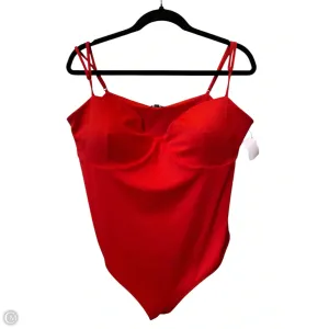 glam bodysuit grey bodysuit Bodysuit By Express In Red, Size: Xl