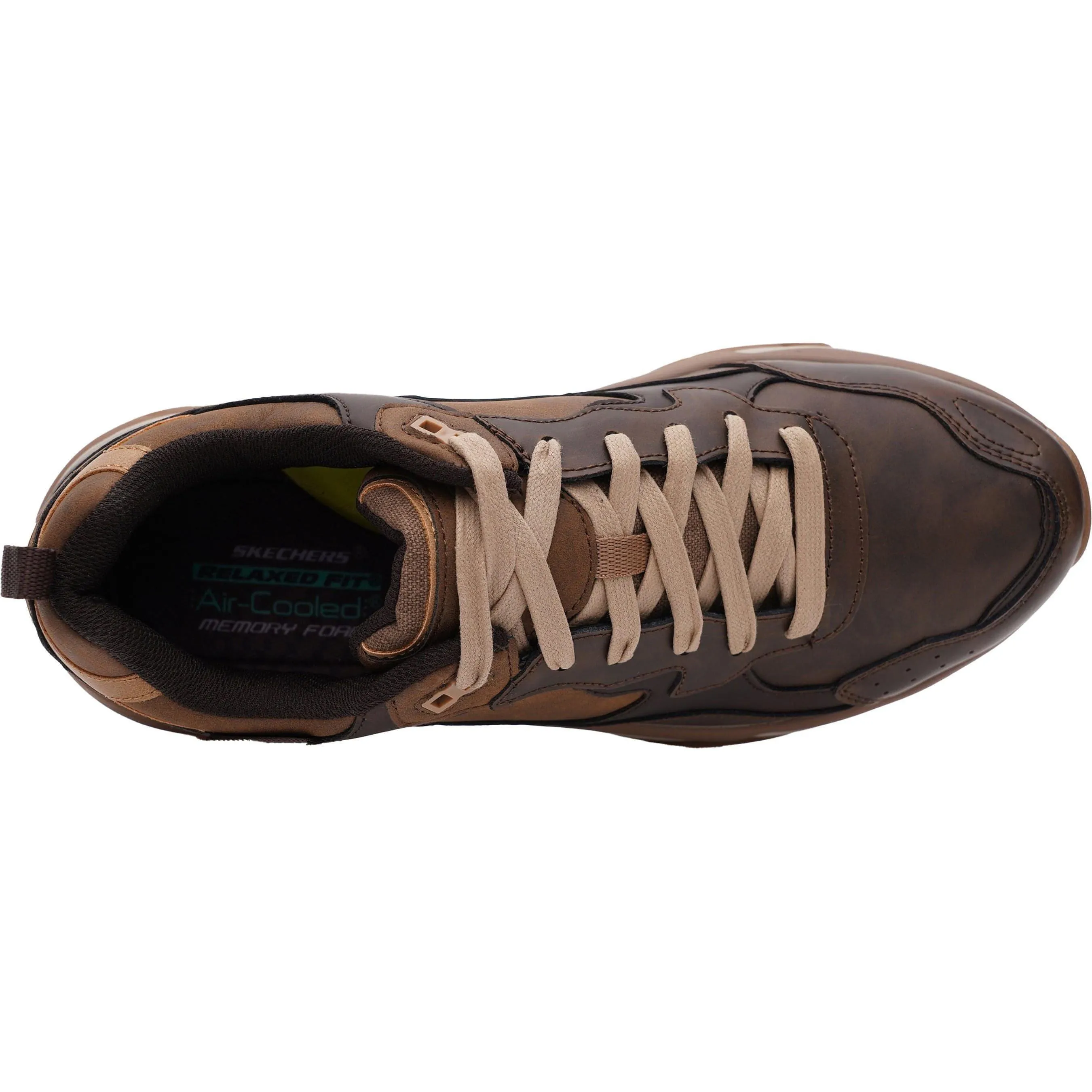Skechers Staxed Brandin Mens Walking Shoes - Brown Outdoor Movement Tough Grip