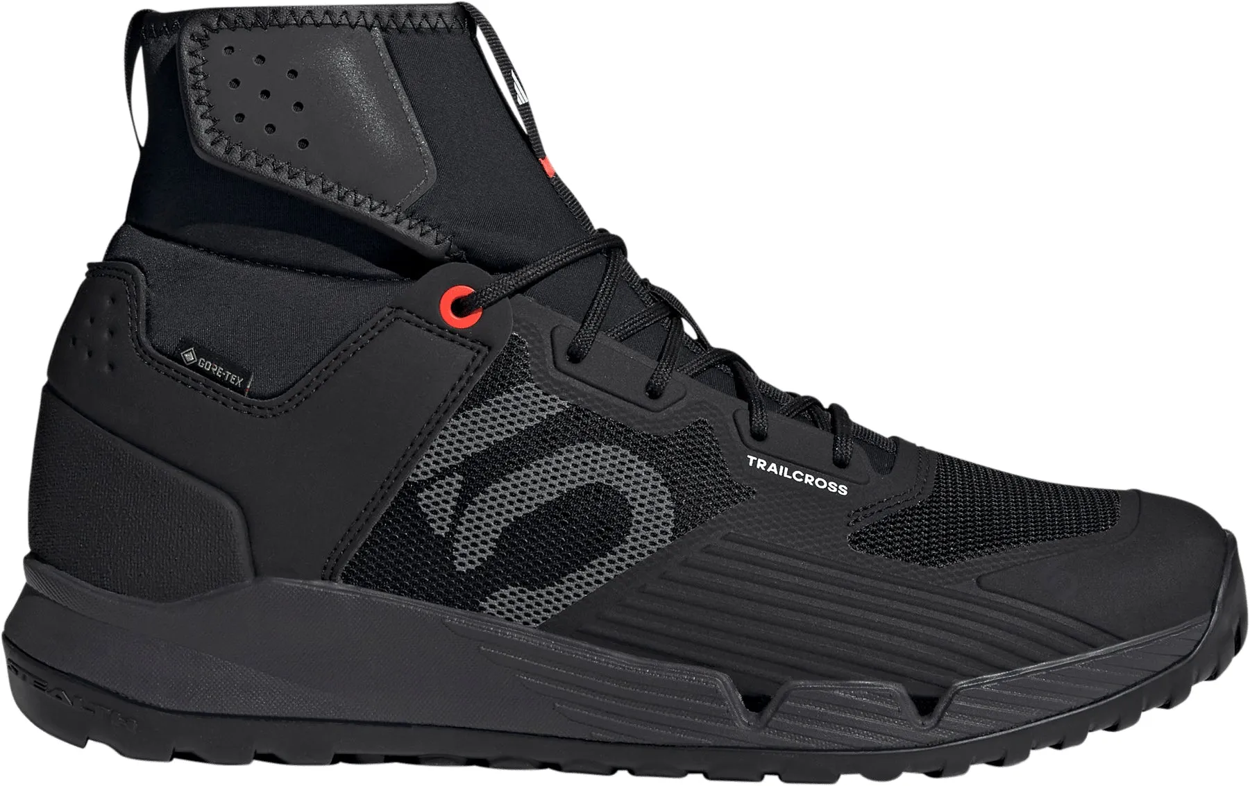 Durable durability High Traction Design Five Ten TrailCross GORE-TEX Mens MTB Cycling Shoes - Black
