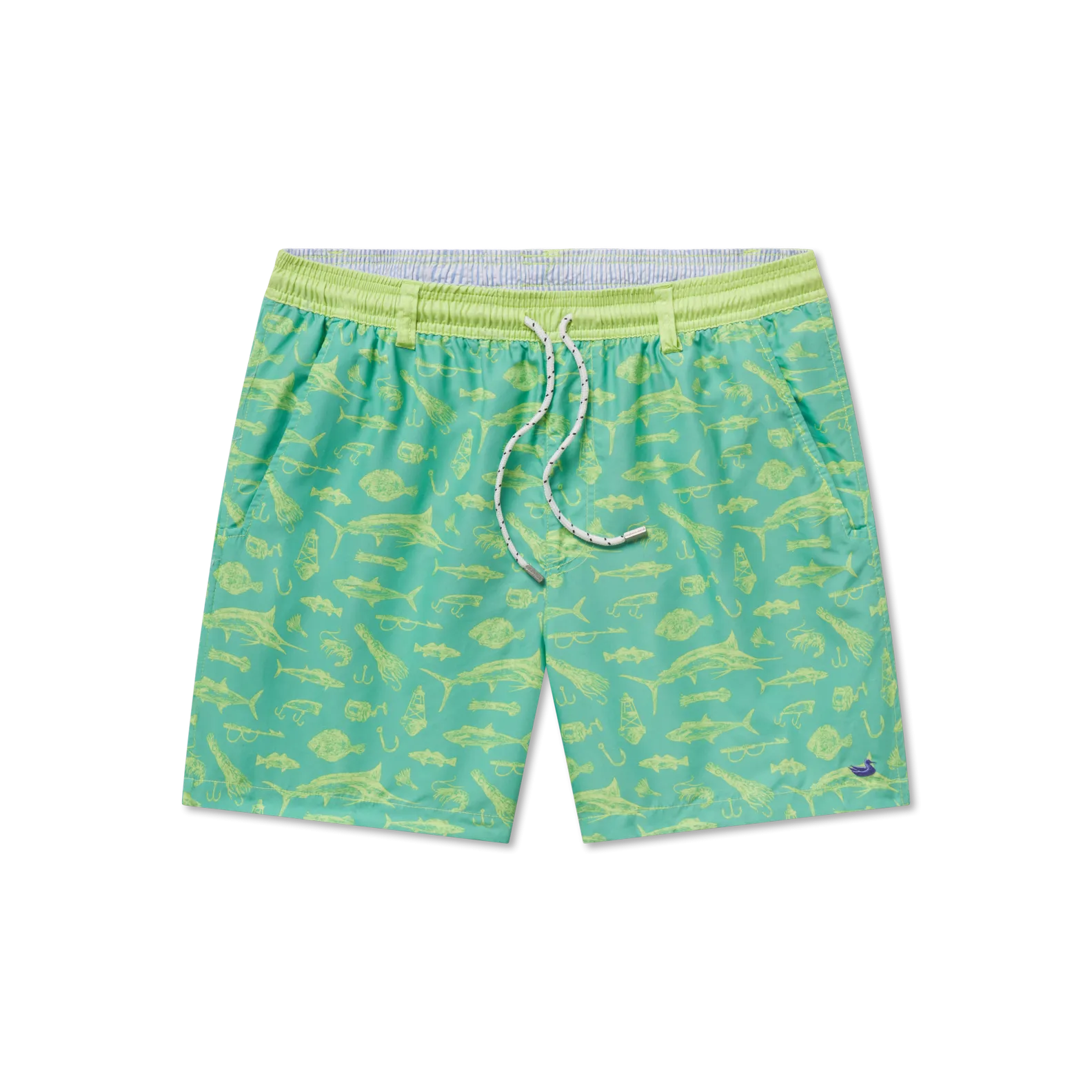 Dockside Swim Trunk - Offshore Multipocket Feature Trendy Prints