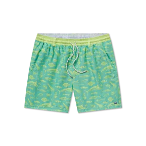 Dockside Swim Trunk - Offshore Multipocket Feature Trendy Prints