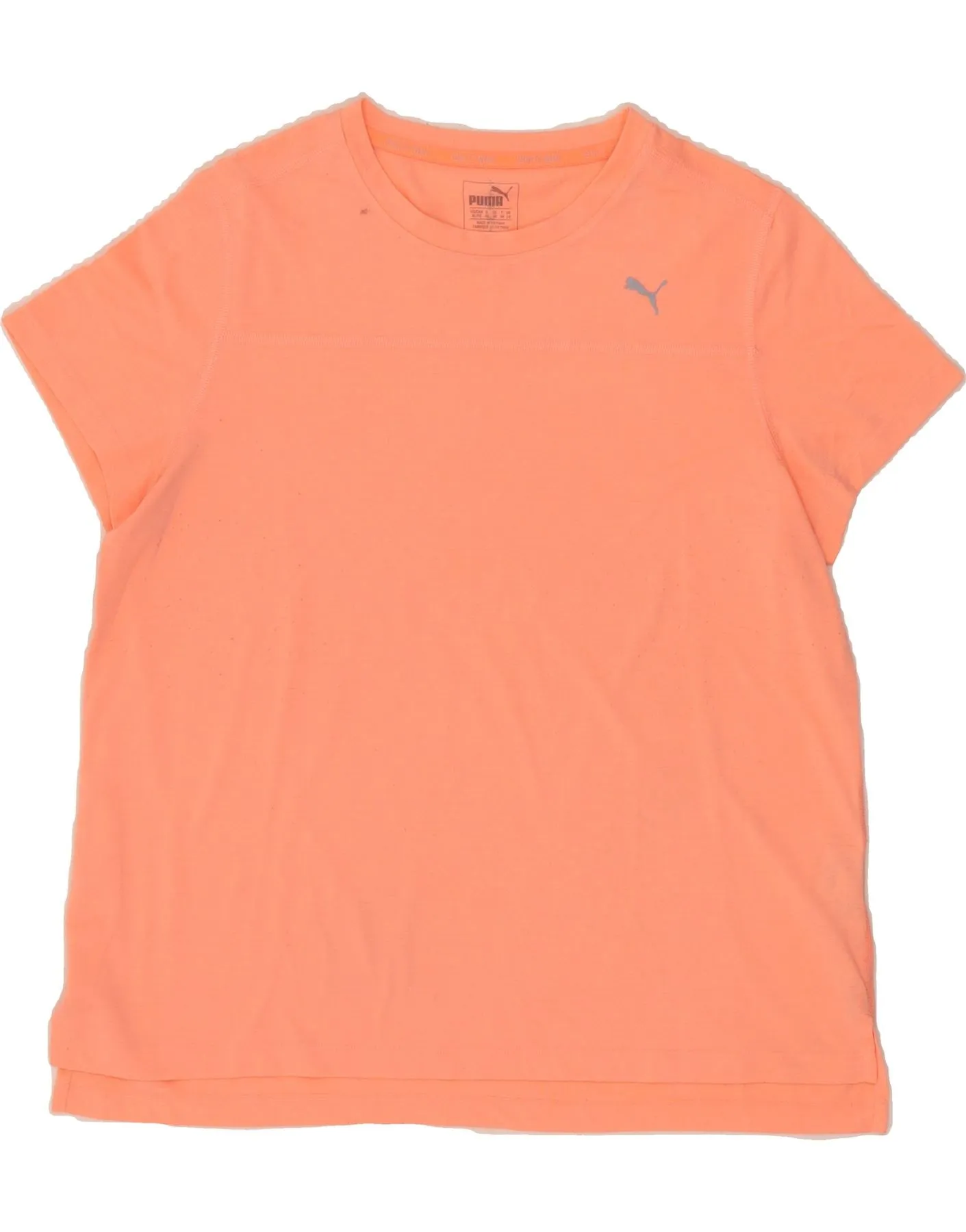 Teenager fashion PUMA Womens T-Shirt BEST SELL UK 18 XL  Orange Polyester