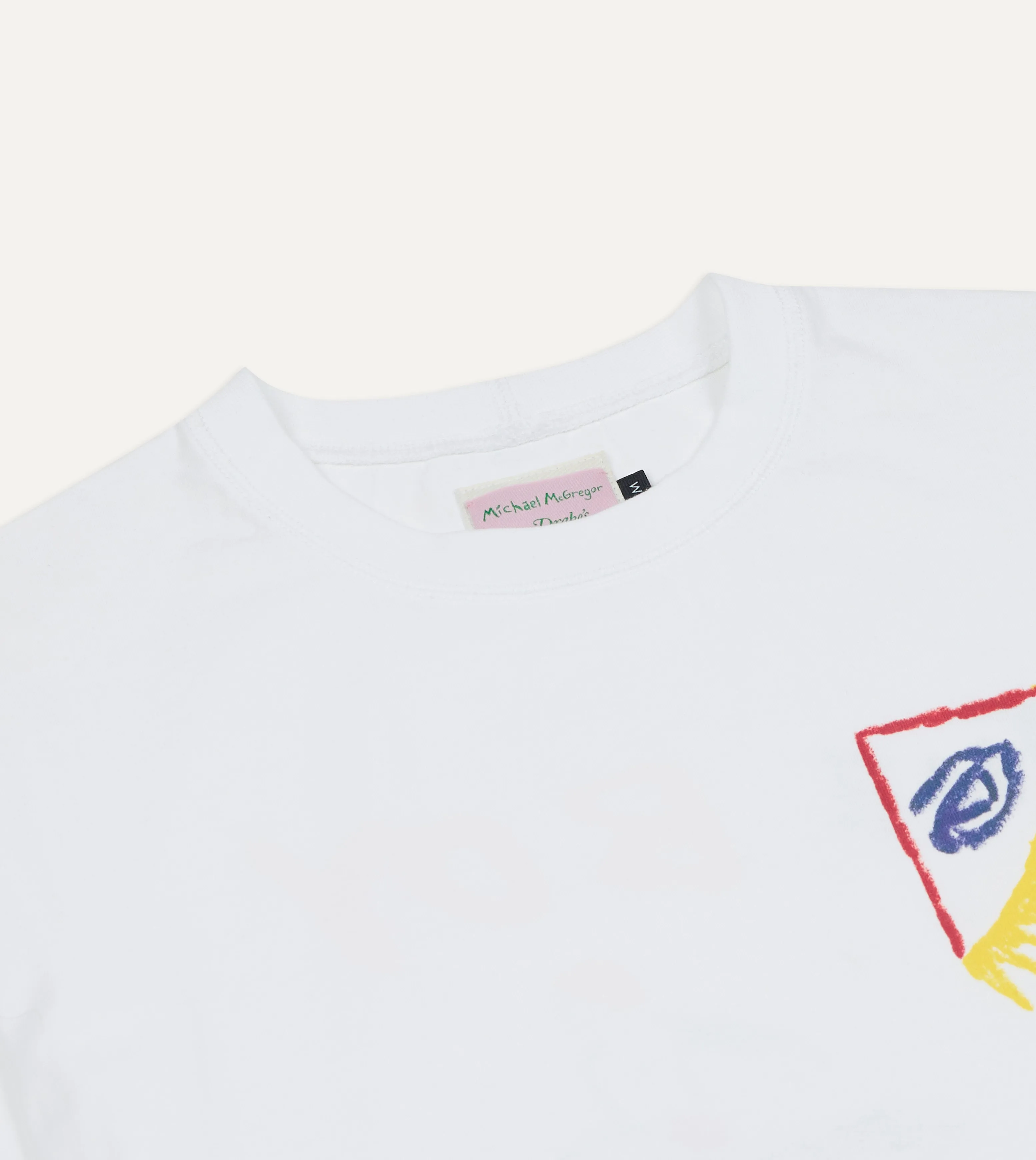Michael McGregor for Drake's Dolphin T-Shirt Everyday Layering Vintage Style