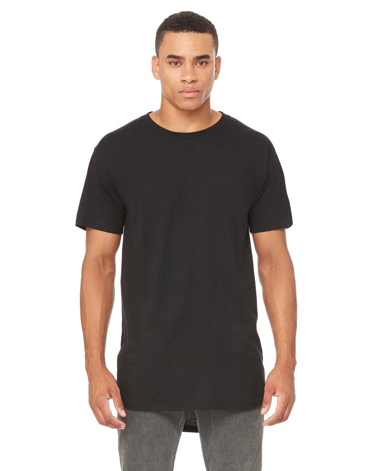 Elegant Detail DropShoulderDesign Bella   Canvas 3006 Men's Long Body Urban T-Shirt
