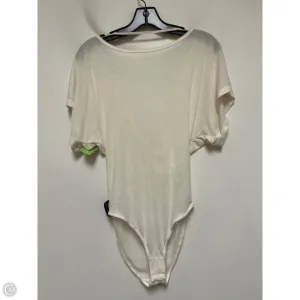 cutout bodysuit organic cotton bodysuit Bodysuit By Free People In Cream, Size: S
