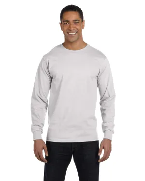 Stretchable Knit Hanes 5186 Adult Long-Sleeve Beefy-T