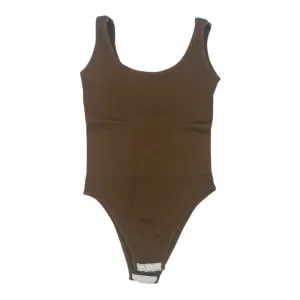 weekend wear bodysuit loose fit bodysuit Bodysuit By Cme In Brown, Size:M