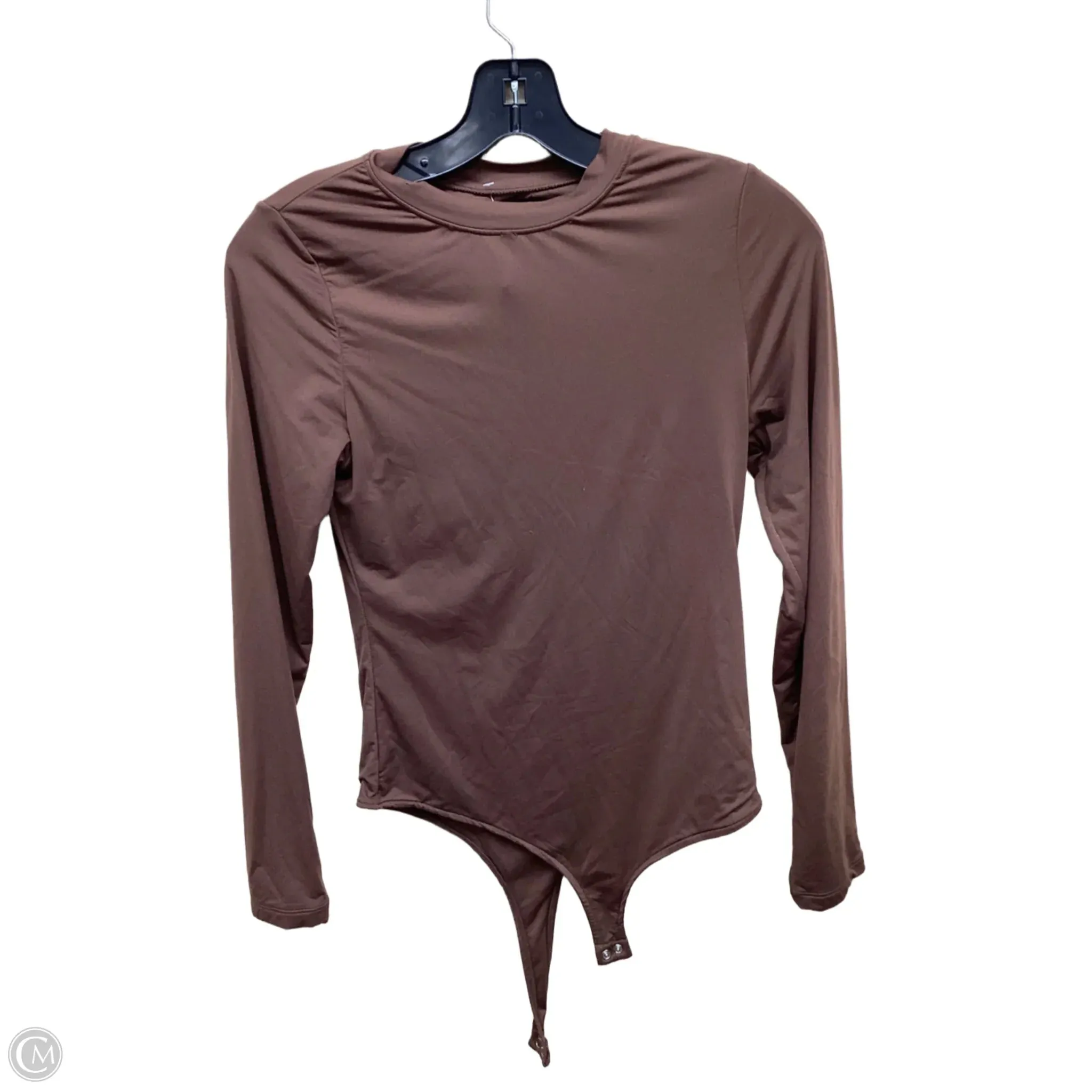 Bodysuit By Clothes Mentor In Brown, Size: M bodysuit with jacket
