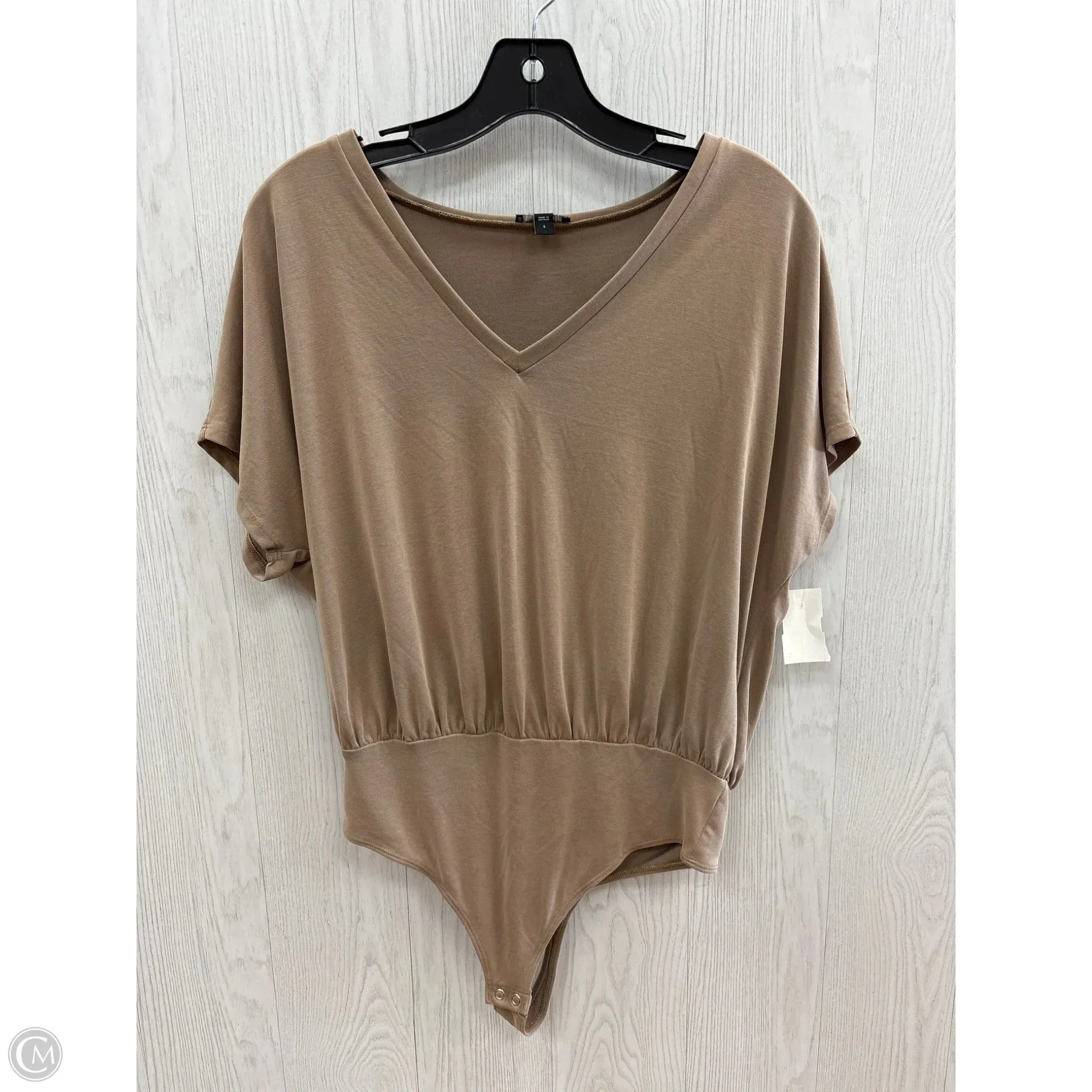 Bodysuit By Express In Tan, Size: S date night bodysuit casual chic bodysuit