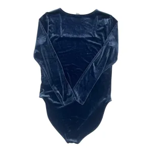 velvet bodysuit weekend wear bodysuit Bodysuit By Old Navy In Blue, Size:Xl