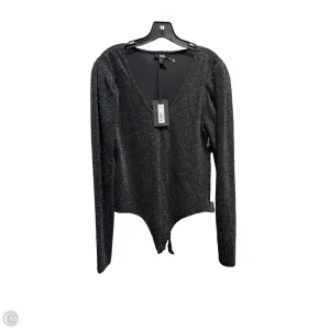 turtleneck bodysuit wool bodysuit Bodysuit By Paige In Black & Silver, Size: L