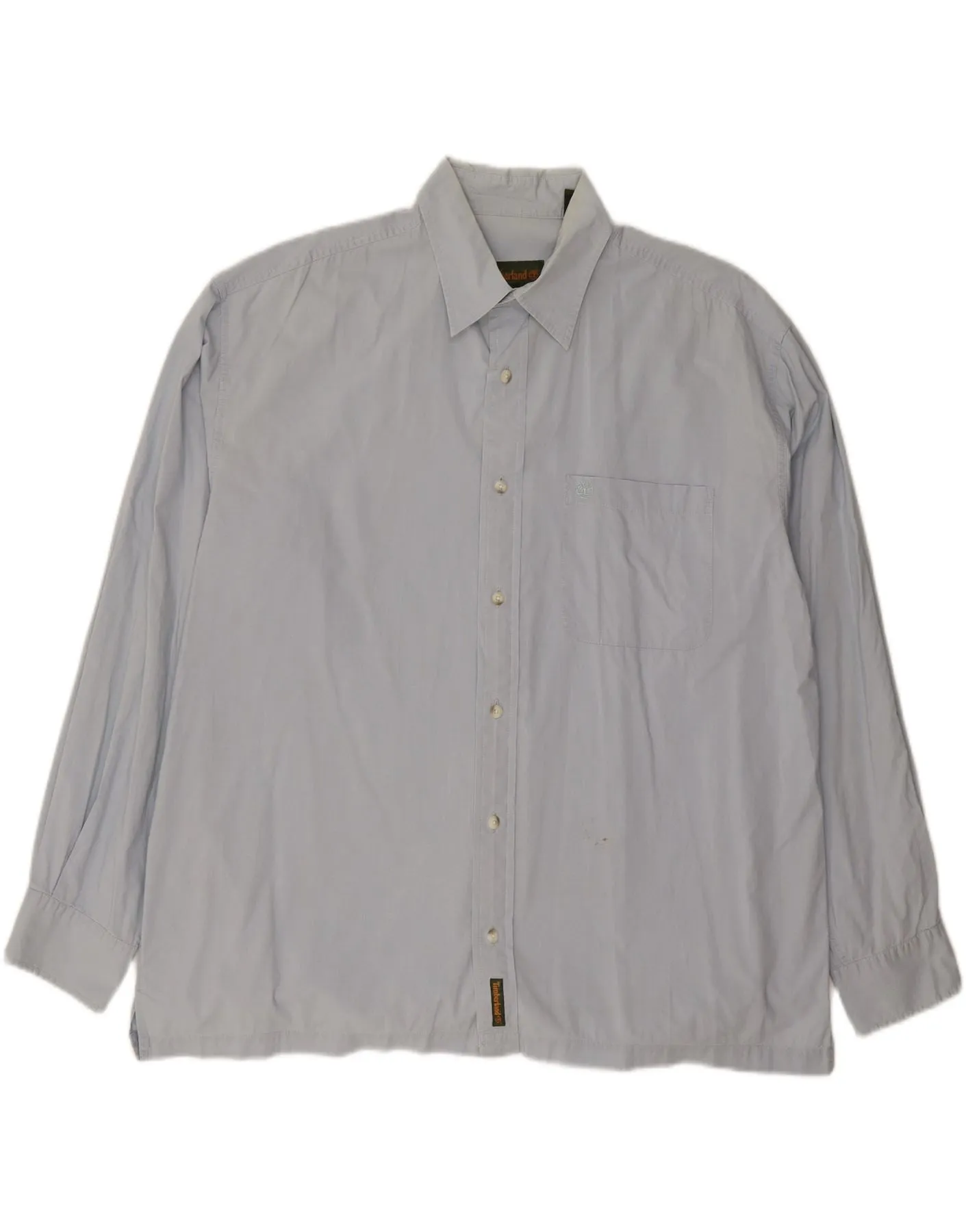 TIMBERLAND Mens Shirt Large Blue Cotton Youth fashion