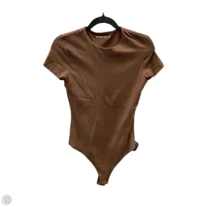 scoop neck bodysuit high cut bodysuit Bodysuit By Abercrombie And Fitch In Brown, Size: M