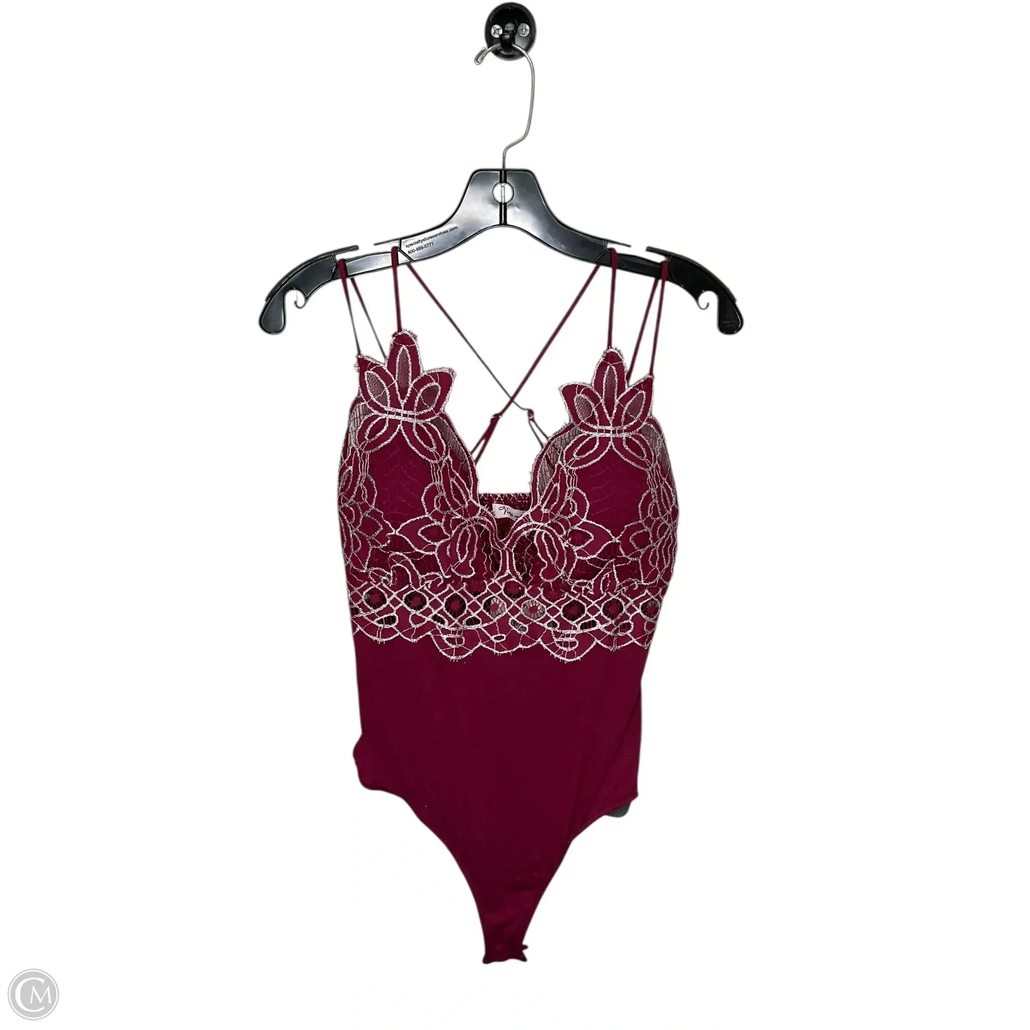 black bodysuit casual chic bodysuit Bodysuit By Clothes Mentor In Red, Size: M